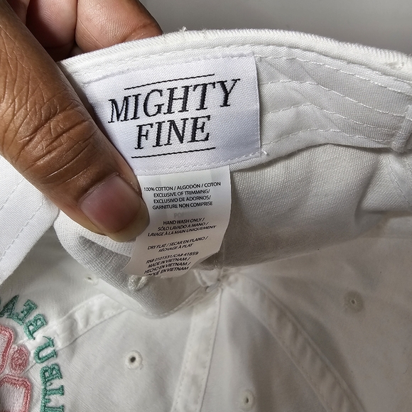 Embroidery Malibu Beach Pickleball Adjustable w/ Buckle Cap Hat Women White NWT - Picture 7 of 9